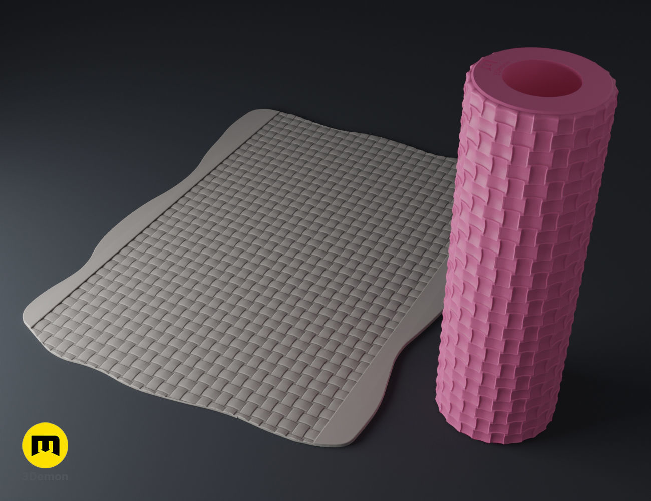 Texture Rollers - Fabrics and chainmail 3D print model_19