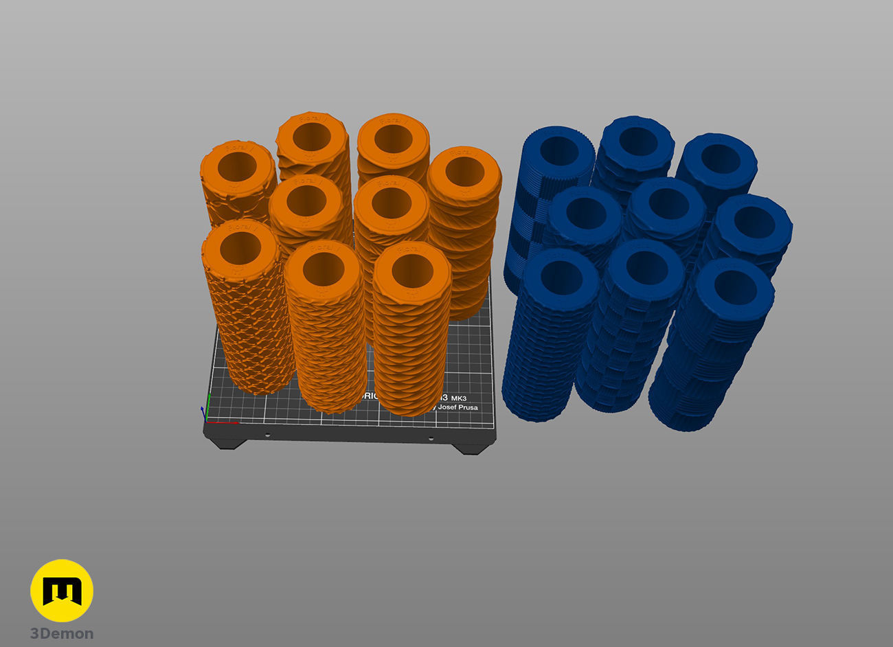 Texture Rollers - Fabrics and chainmail 3D print model_5