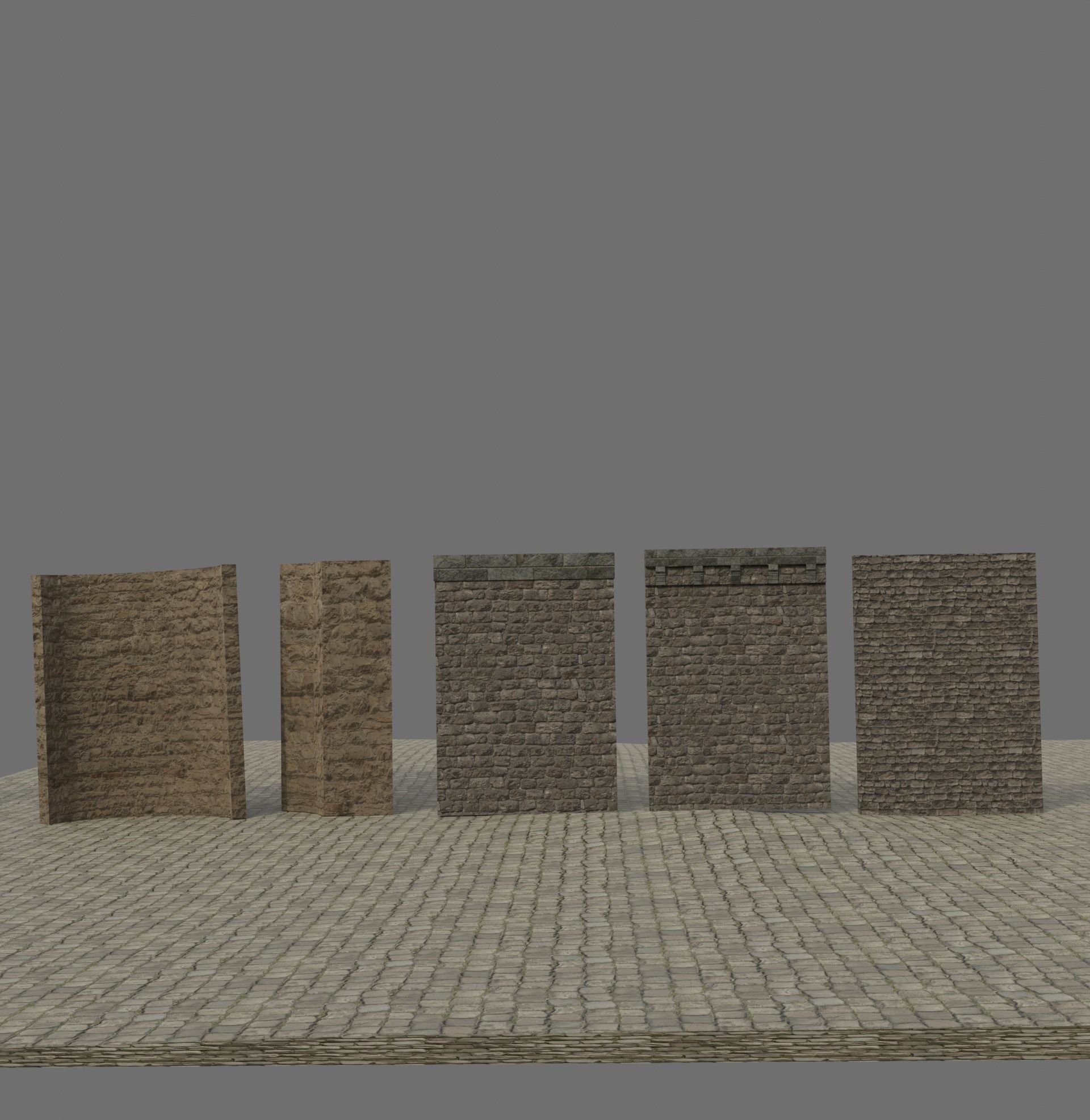 Build Yourself Modular Dungeon Kit Low-poly 3D model_5