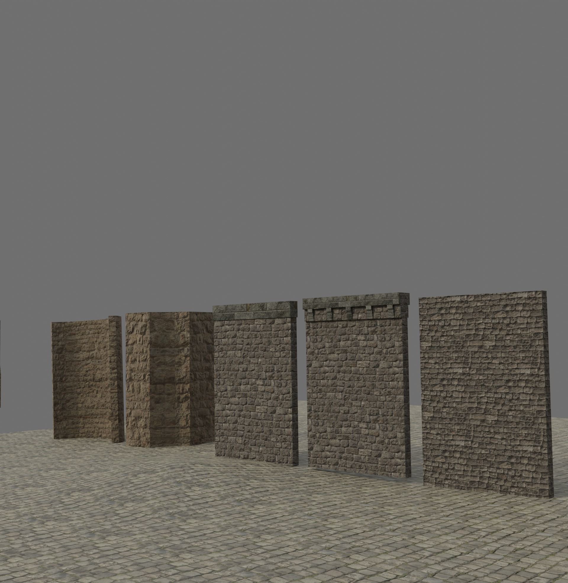 Build Yourself Modular Dungeon Kit Low-poly 3D model_4