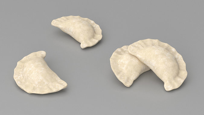 Raw Dumplings Collection 2 3D Model Pack 4