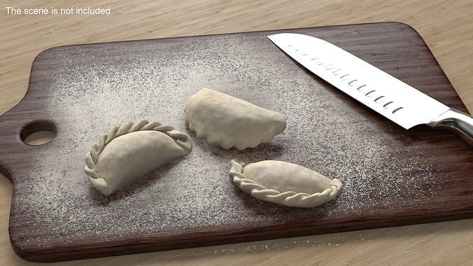 Raw Dumplings Collection 2 3D Model Pack 3