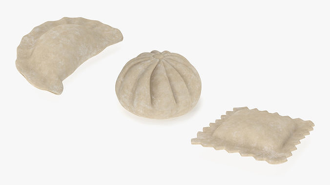 Raw Dumplings Collection 2 3D Model Pack