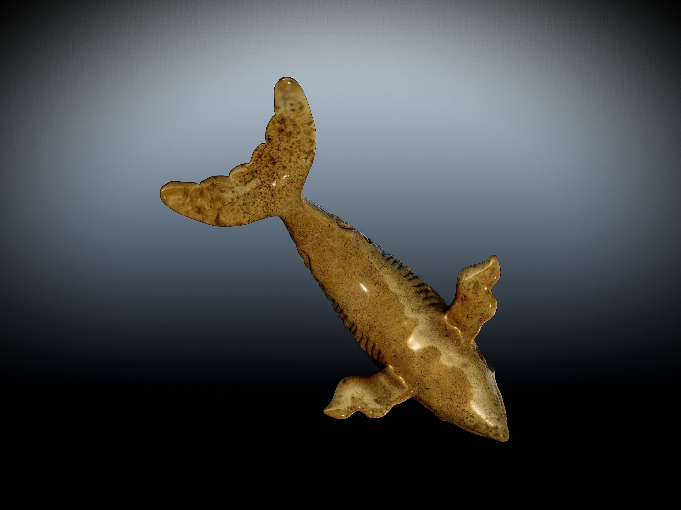 Designer textured Dolphin 3d model 3D print model_9