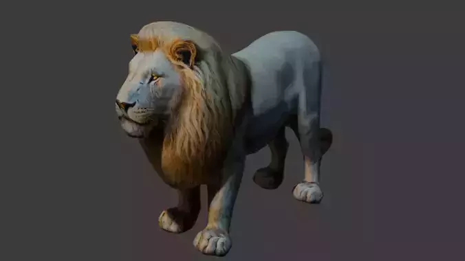 Lion 3d Model Free Download By Ma3d24 Free low-poly 3D model