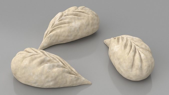 Raw Dumplings Collection 3D Model Pack 5