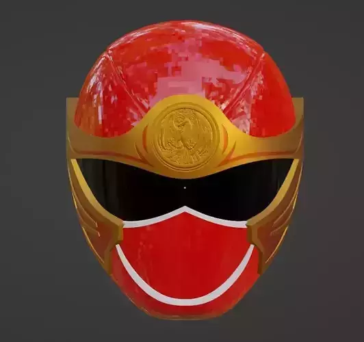 Power Rangers Ninja Storm Red Ranger helmet  3D print model