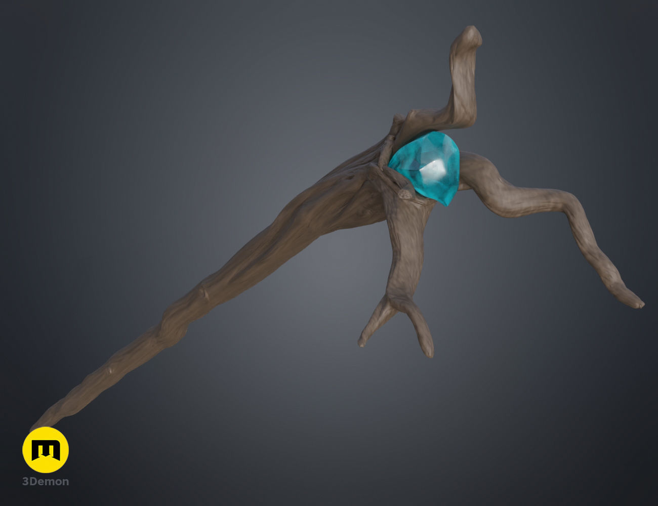 Radagast The Brown Staff - The Hobbit 3D print model_6