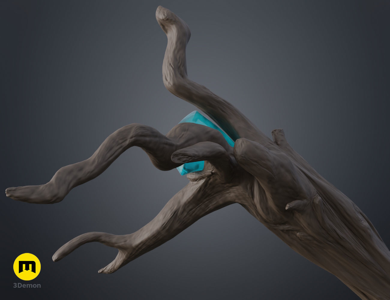 Radagast The Brown Staff - The Hobbit 3D print model_9