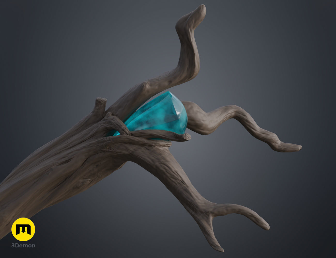 Radagast The Brown Staff - The Hobbit 3D print model_4