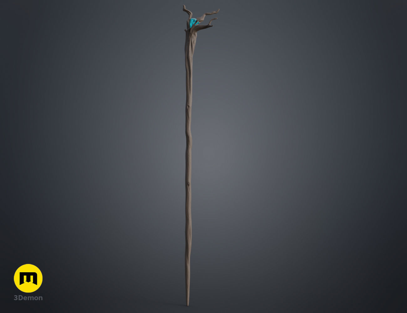 Radagast The Brown Staff - The Hobbit 3D print model_8