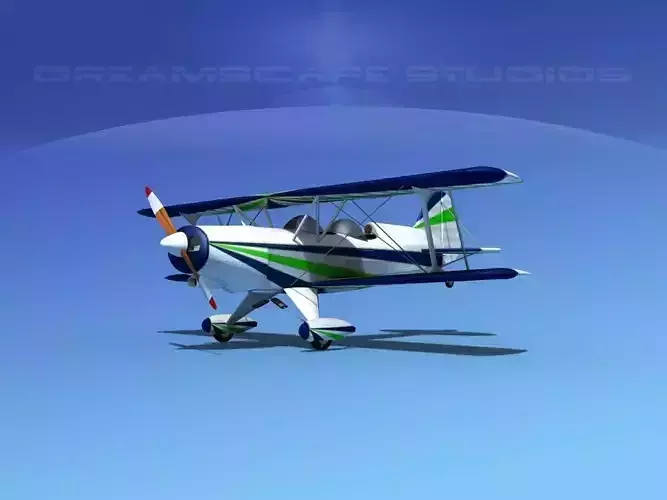 Acro Sport II Biplane 3D model
