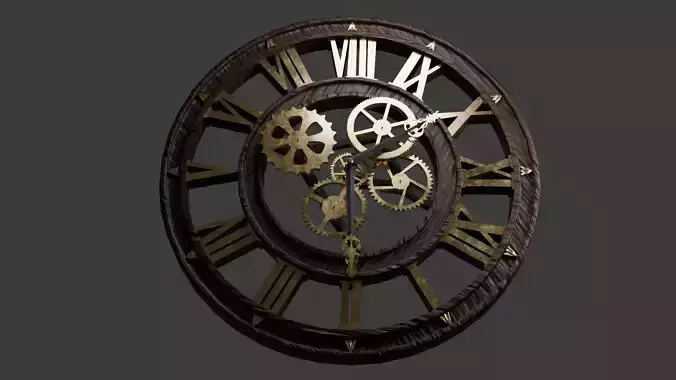 Antique Elegance Geard old wall clock 