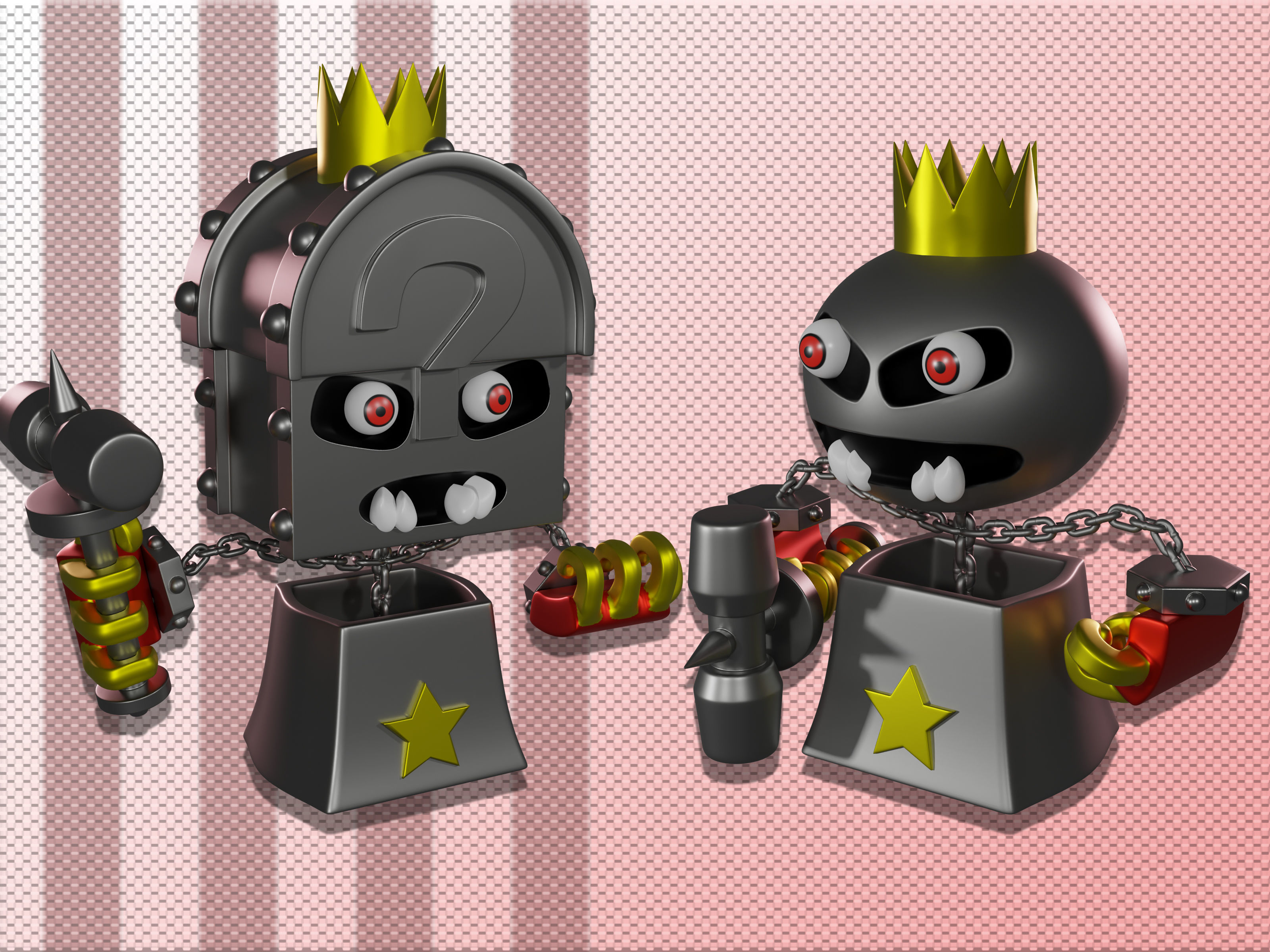 Super mario RPG character pack 3D print model_8