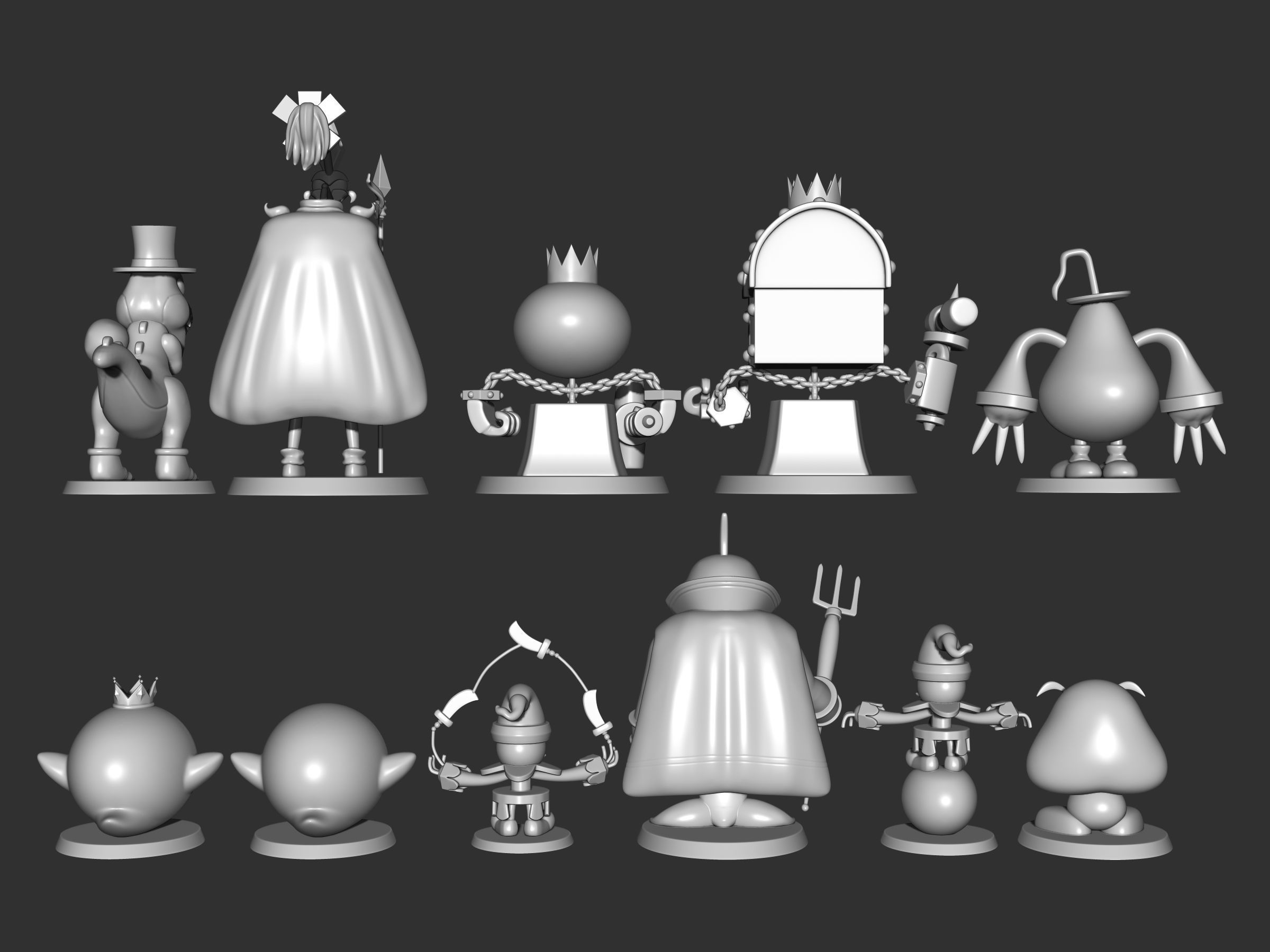 Super mario RPG character pack 3D print model_11