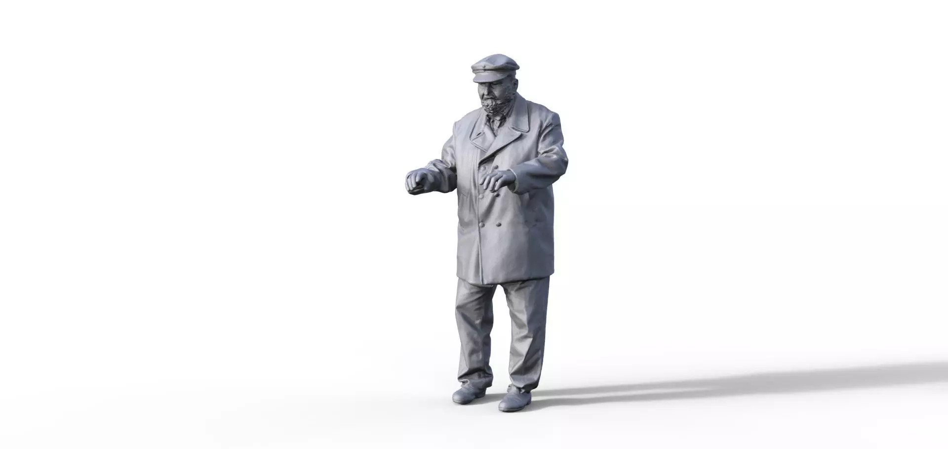 Figur captain Marine figure ship model 3D print model_0
