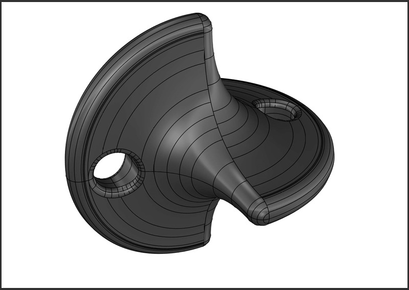 Femisphere Chain Link 3D print model_6