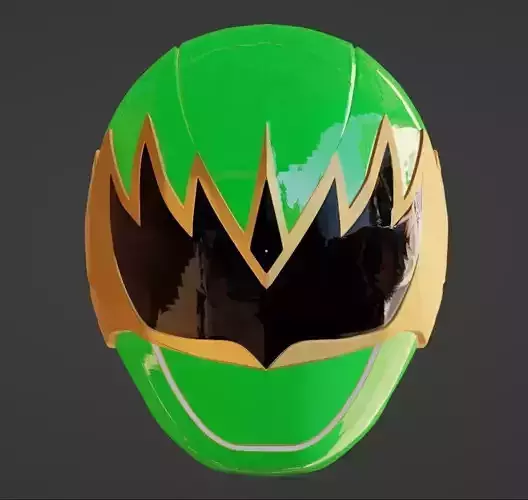 Power Rangers Ninja Storm Green Samurai Ranger helmet 3D print model