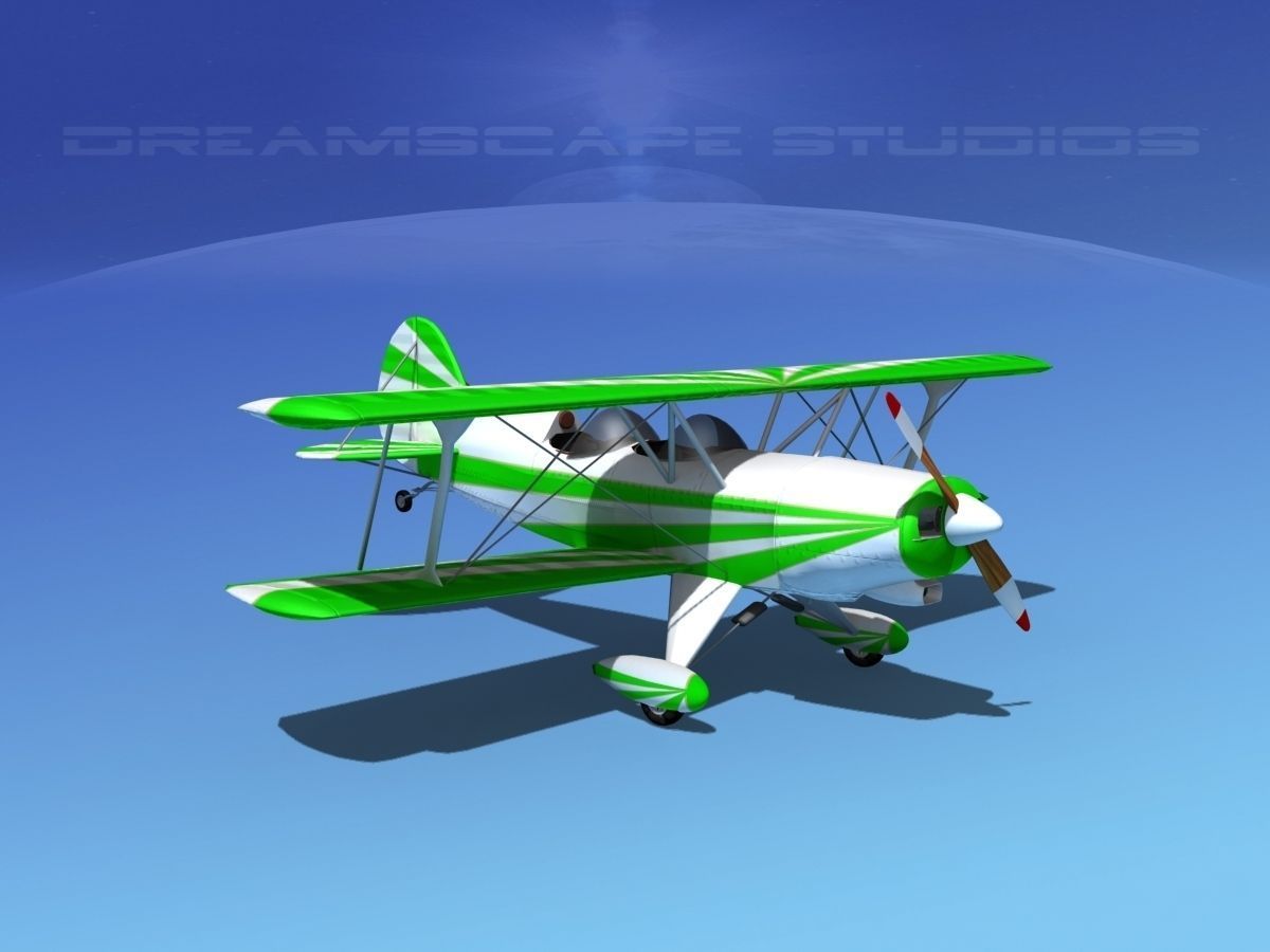 Acro Sport II Biplane 3D model_4