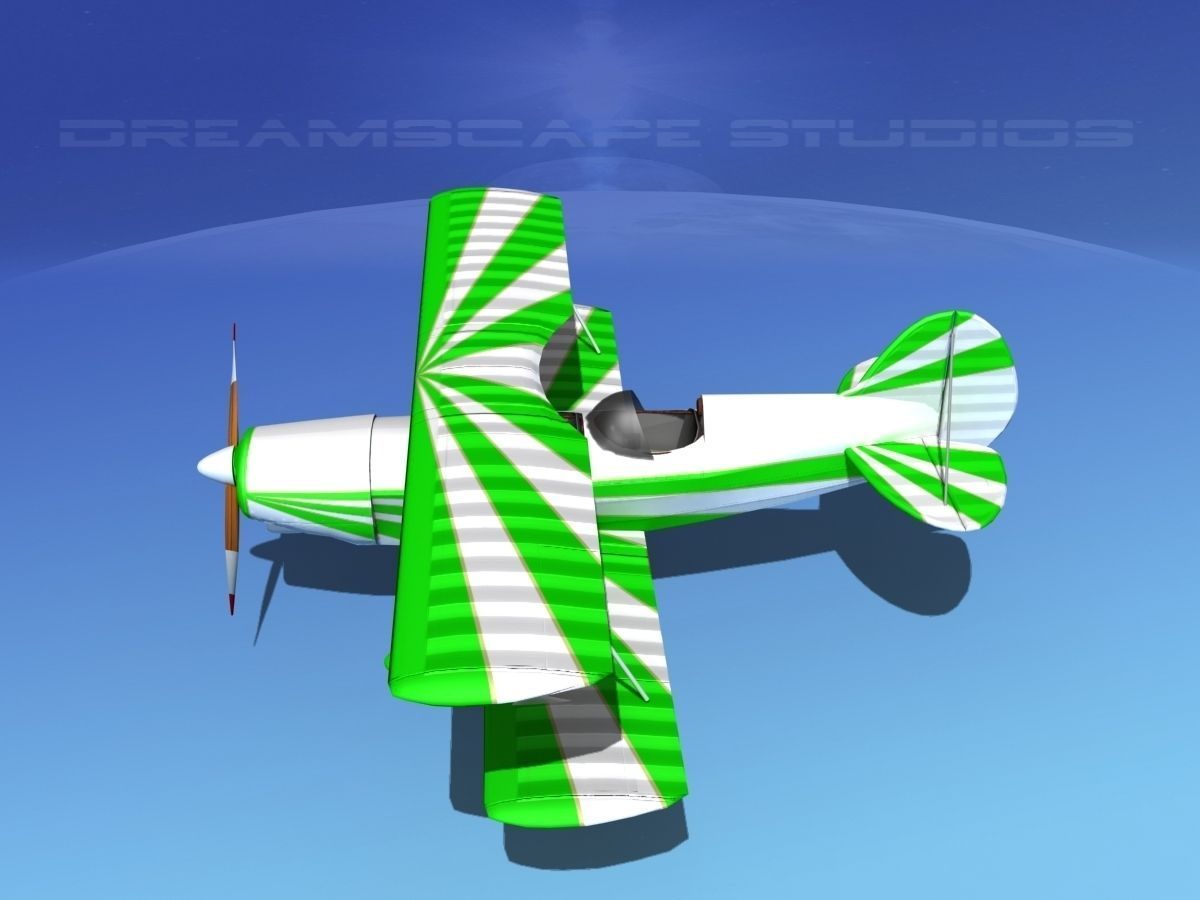 Acro Sport II Biplane 3D model_14