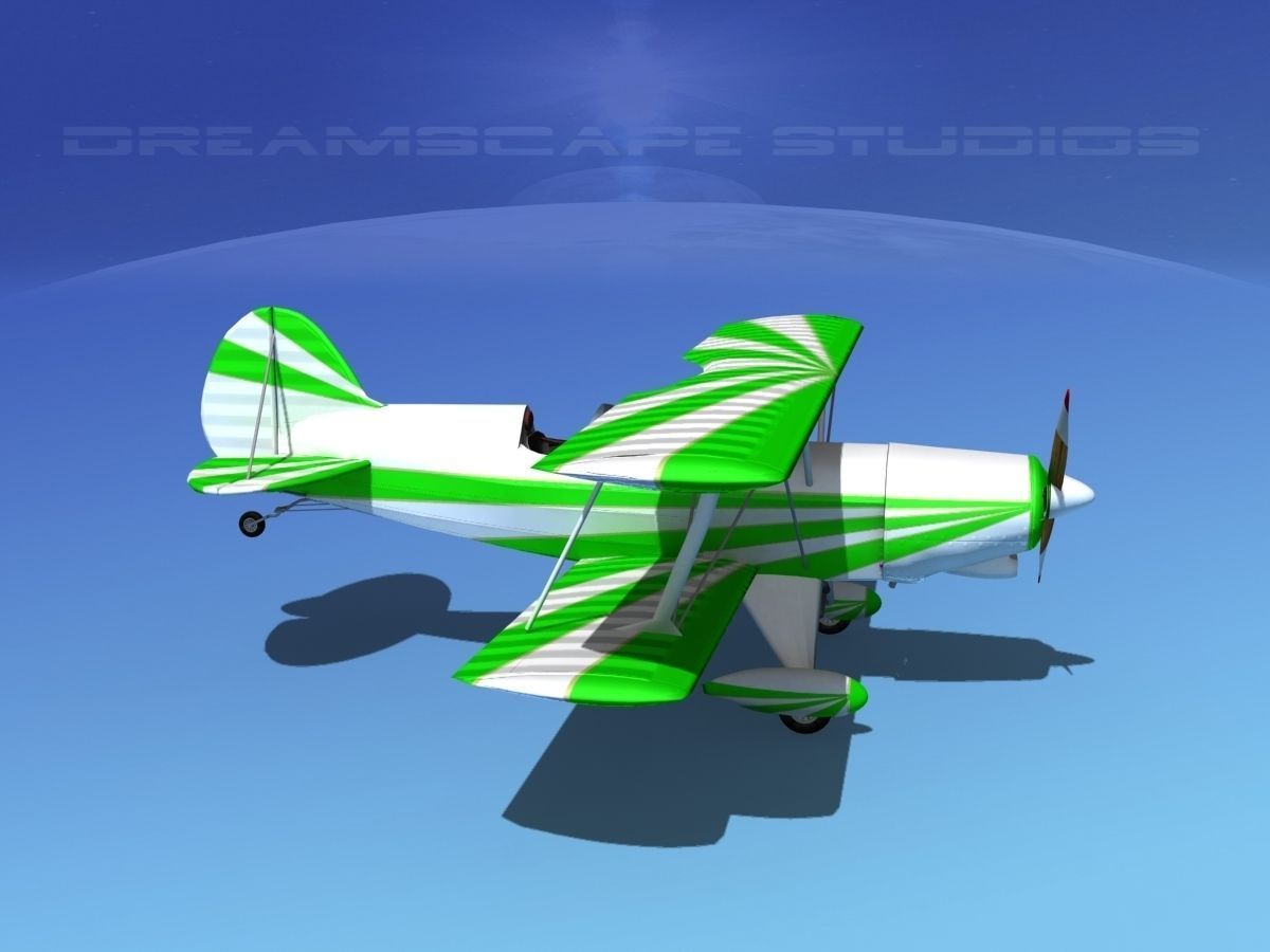 Acro Sport II Biplane 3D model_5