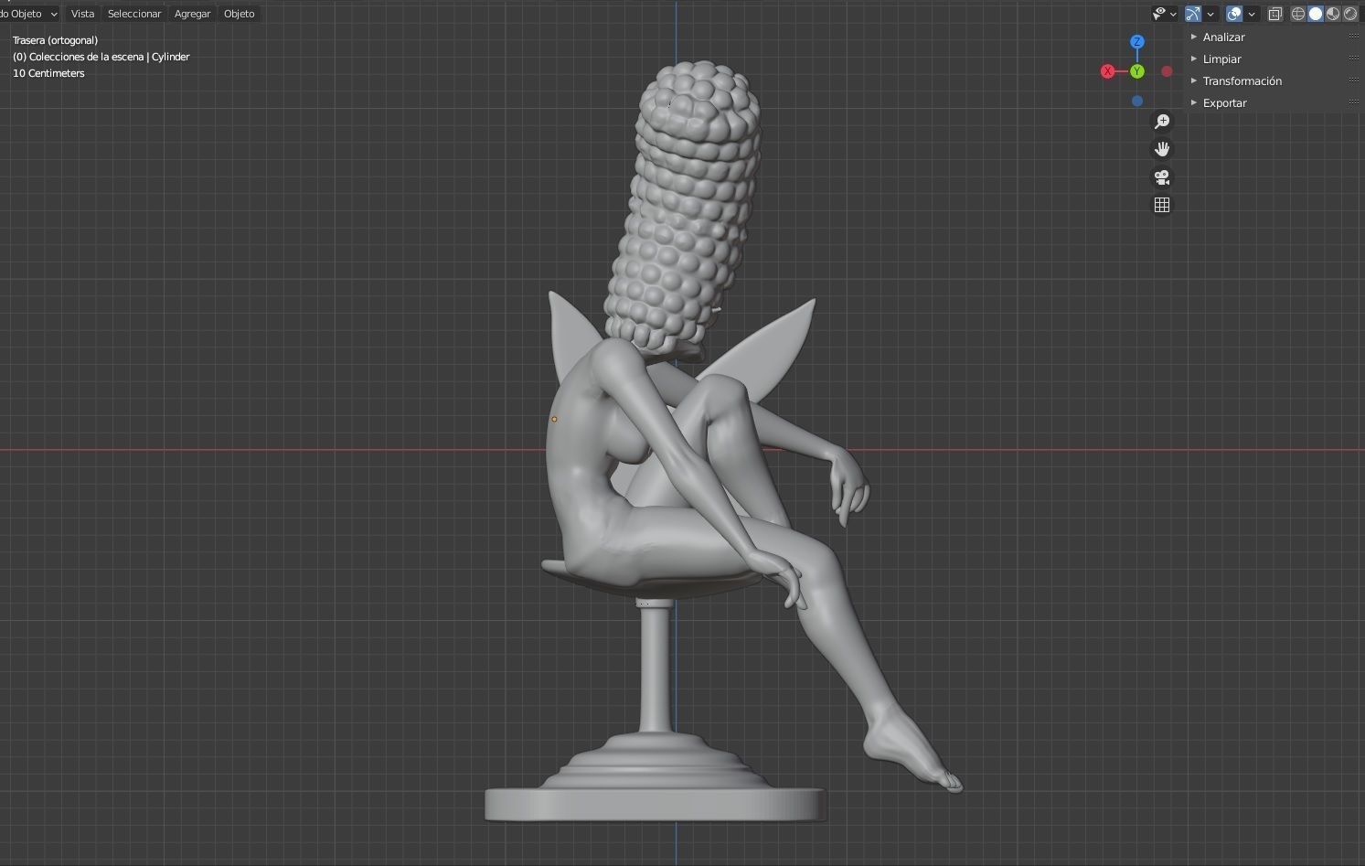 Marge Simpson Playboy 3D print model_12