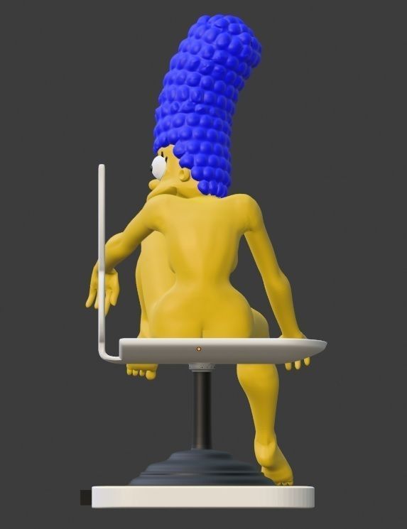 Marge Simpson Playboy 3D print model_3