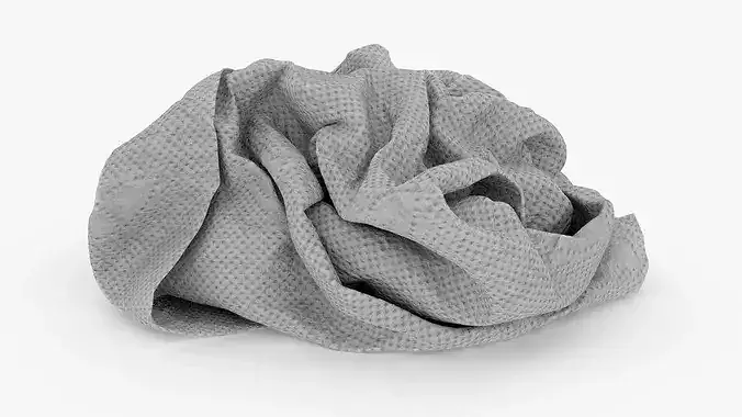 Crumpled Napkins Collection 3D Model Pack 7