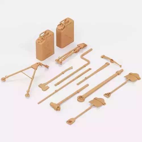 US tank tools and equipment set