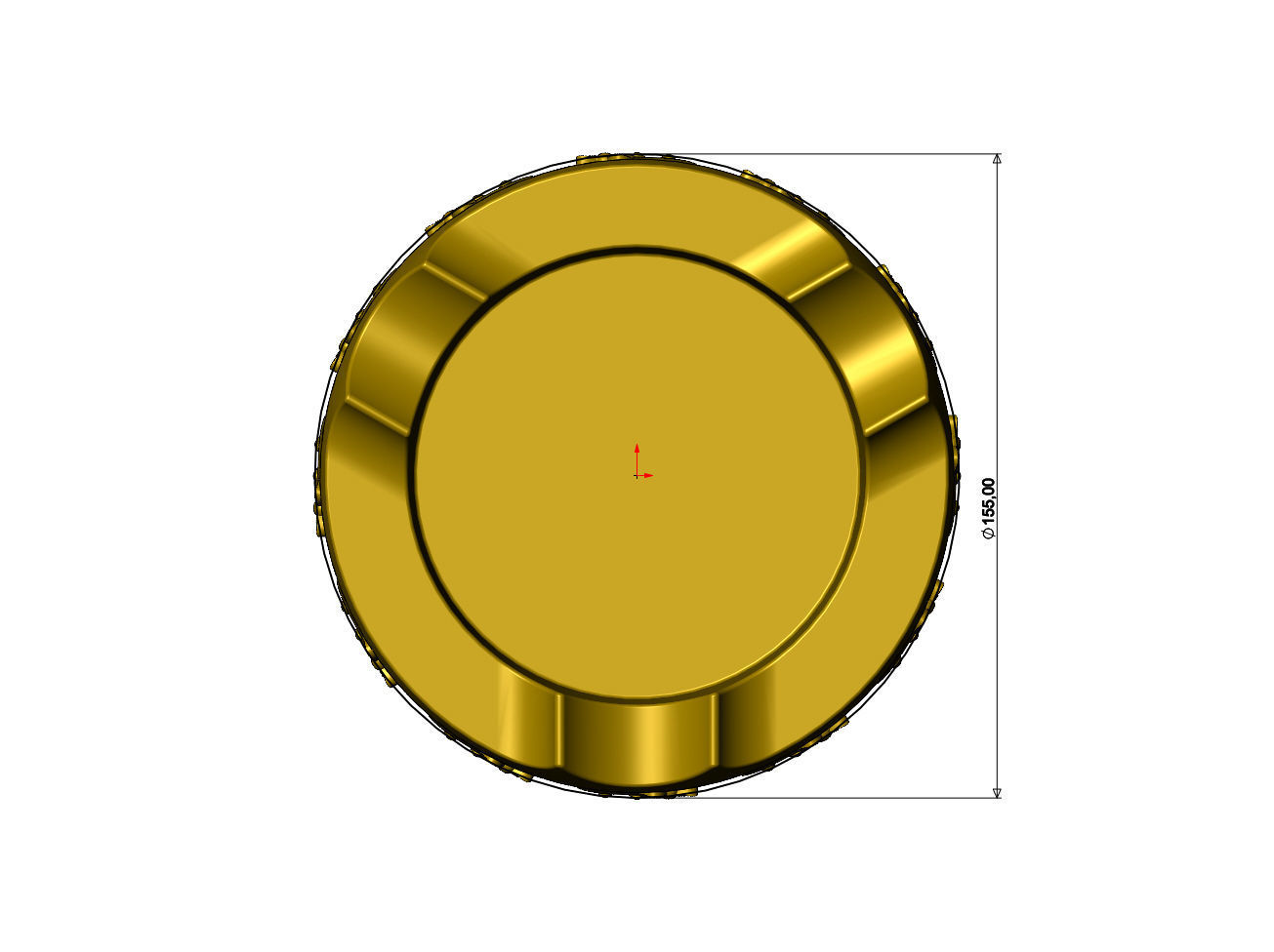Hello kitty carved ashtray bowl  3D print model_6