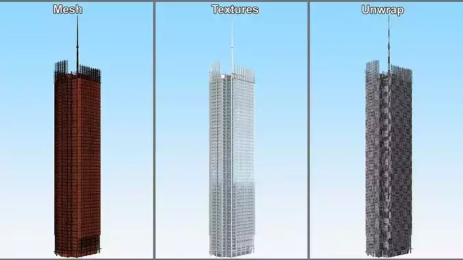 Skyscrapers Collection 3D Model Pack 6