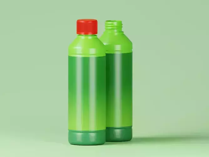 Liquid Product Plastic Bottle 3D Model