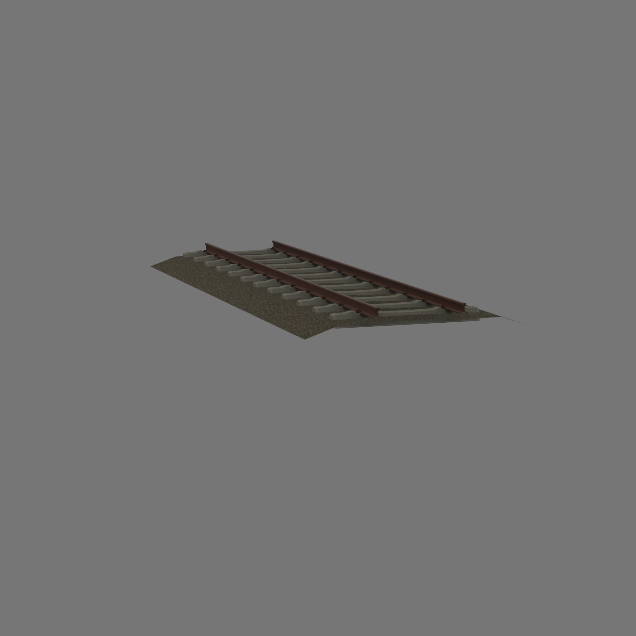 Railroad Parts - Low-Poly and Curve-Based Low-poly 3D model_91