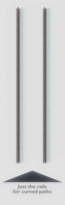 Railroad Parts - Low-Poly and Curve-Based Low-poly 3D model_16