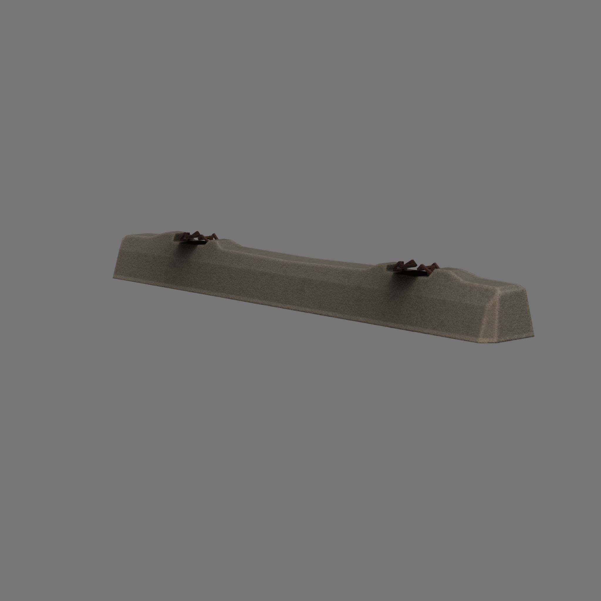 Railroad Parts - Low-Poly and Curve-Based Low-poly 3D model_30