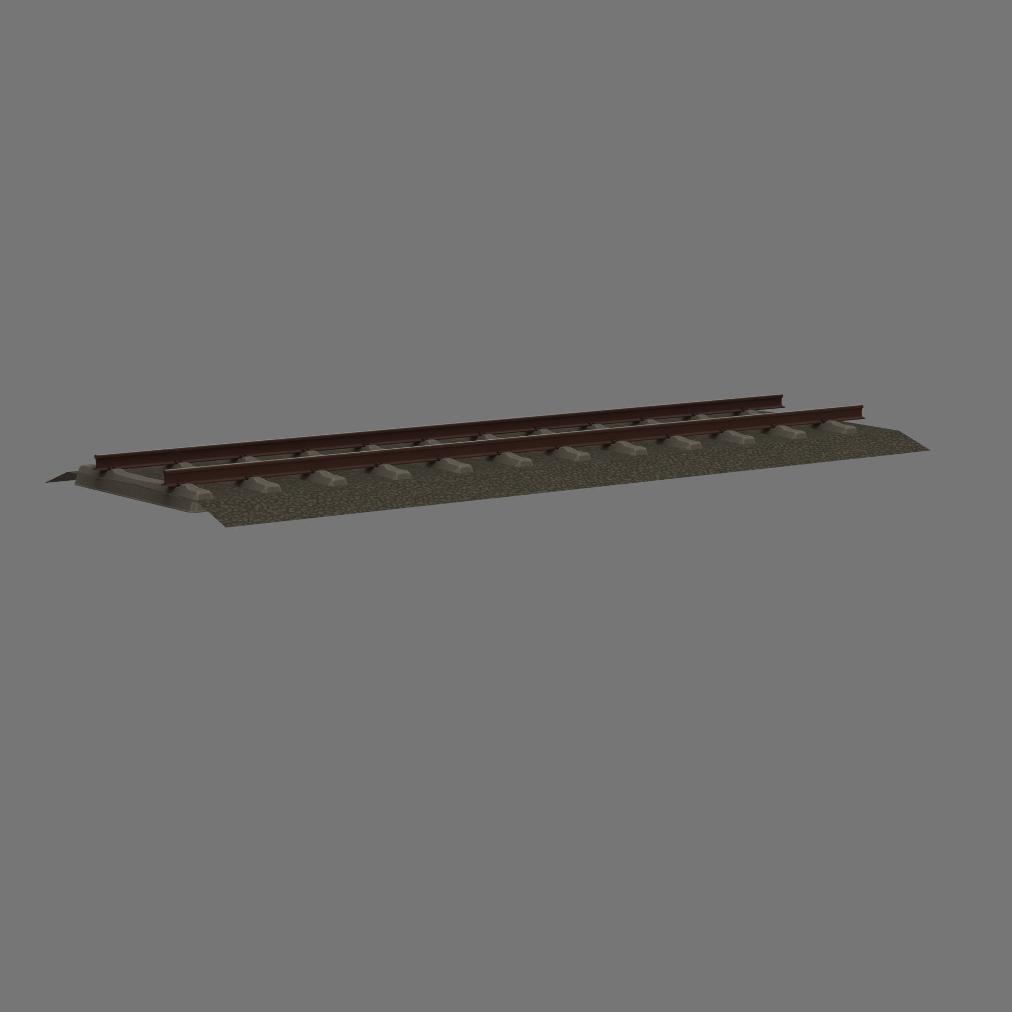 Railroad Parts - Low-Poly and Curve-Based Low-poly 3D model_89