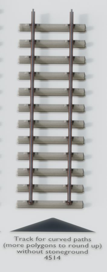 Railroad Parts - Low-Poly and Curve-Based Low-poly 3D model_18