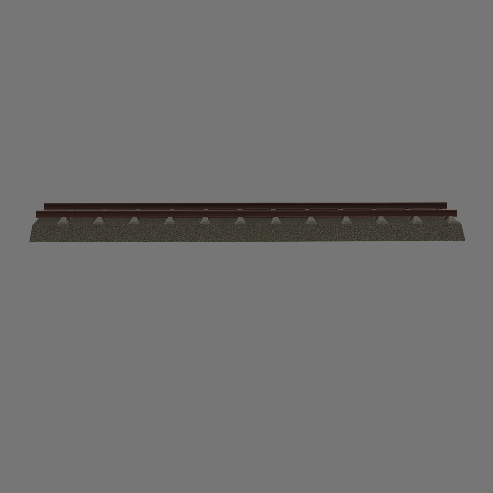 Railroad Parts - Low-Poly and Curve-Based Low-poly 3D model_74