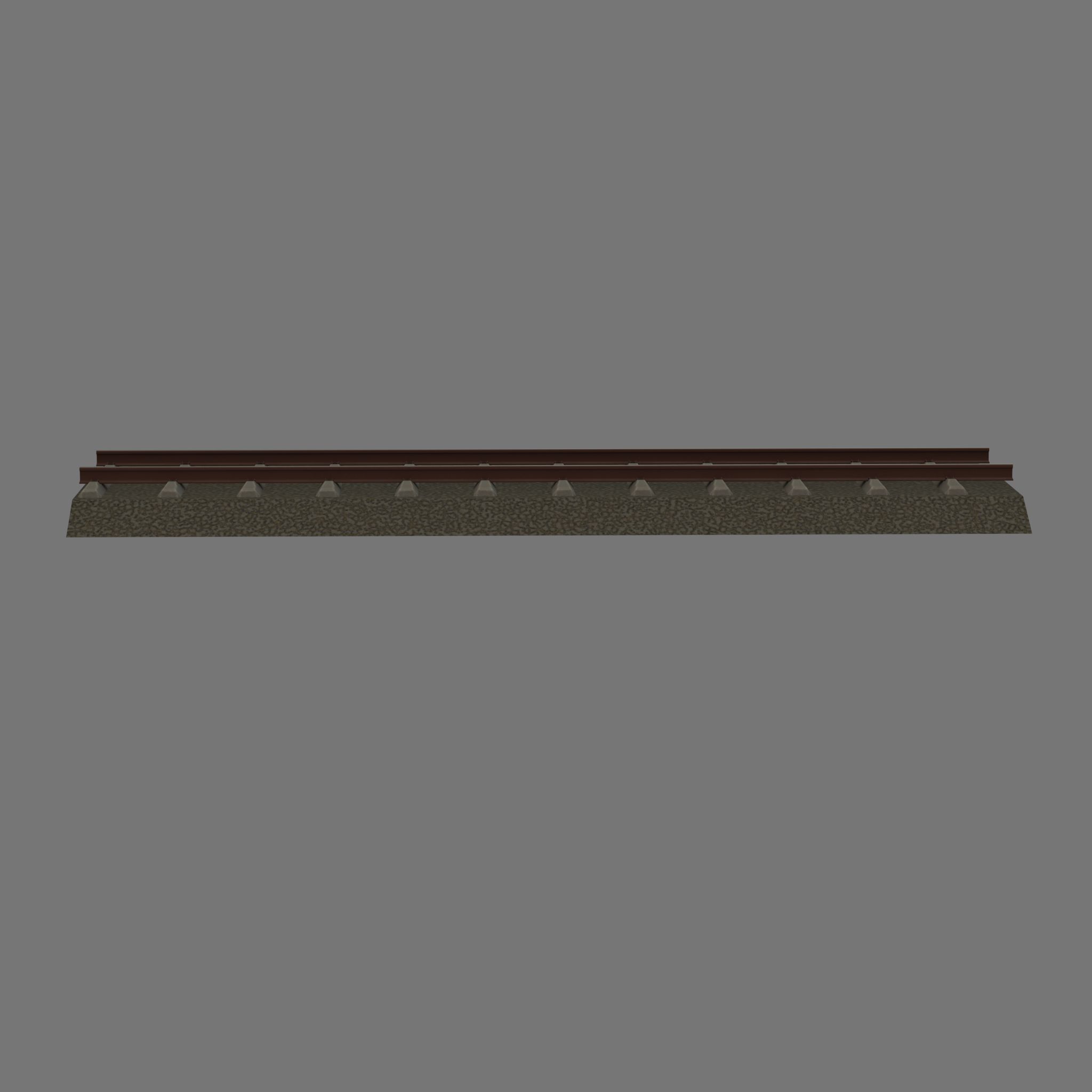 Railroad Parts - Low-Poly and Curve-Based Low-poly 3D model_68