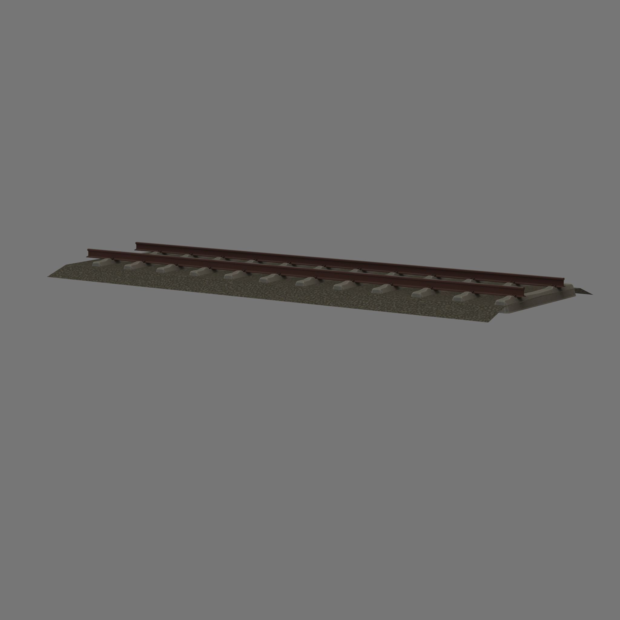Railroad Parts - Low-Poly and Curve-Based Low-poly 3D model_95
