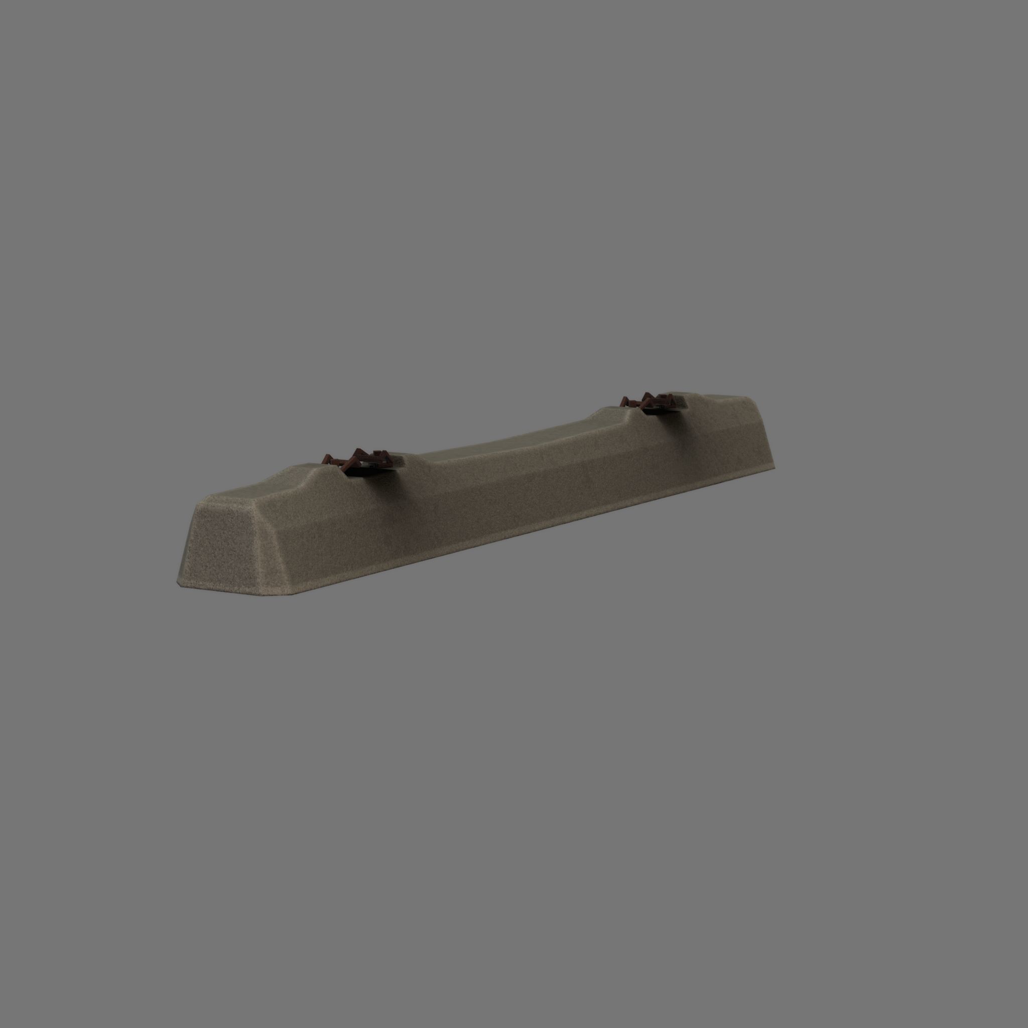 Railroad Parts - Low-Poly and Curve-Based Low-poly 3D model_38