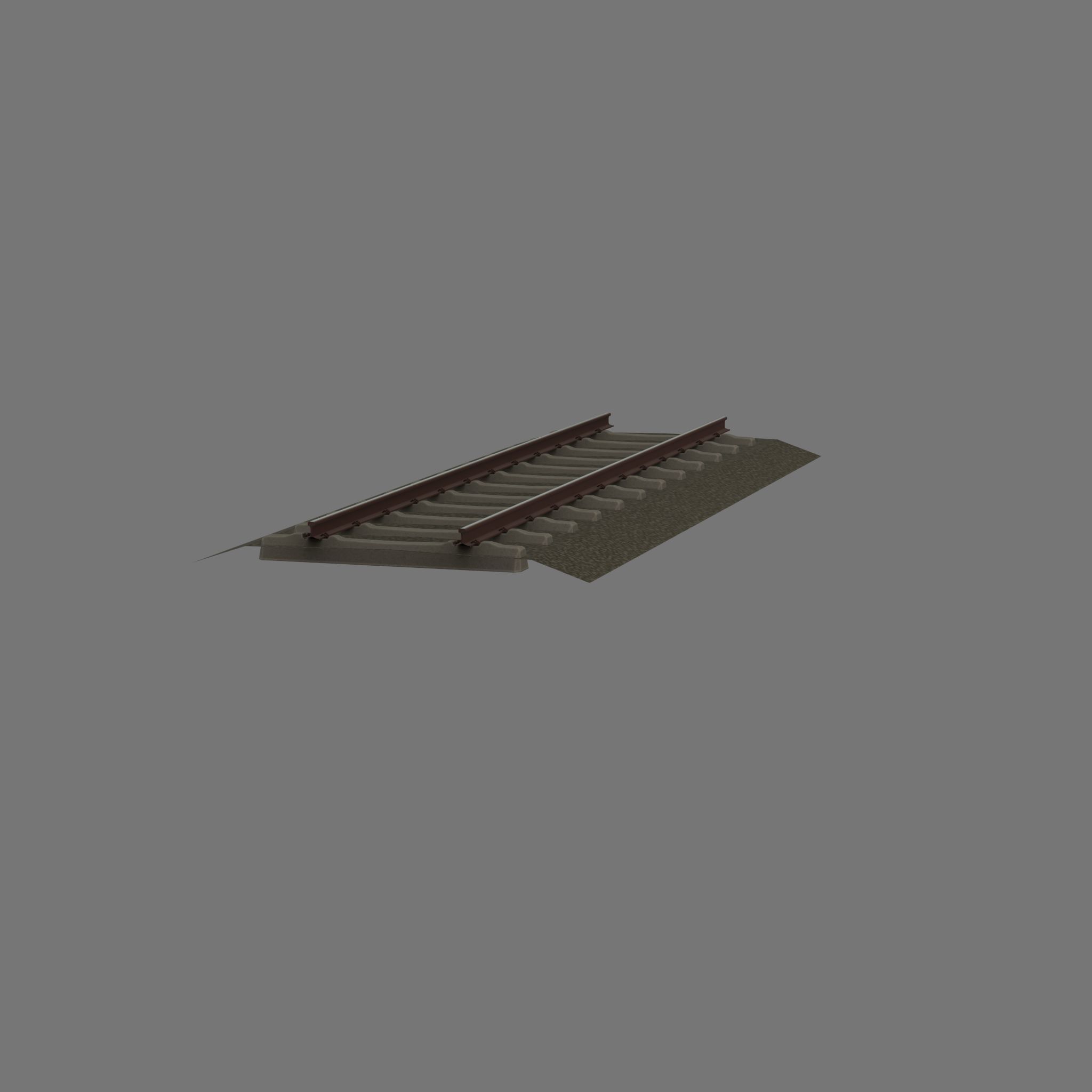 Railroad Parts - Low-Poly and Curve-Based Low-poly 3D model_97