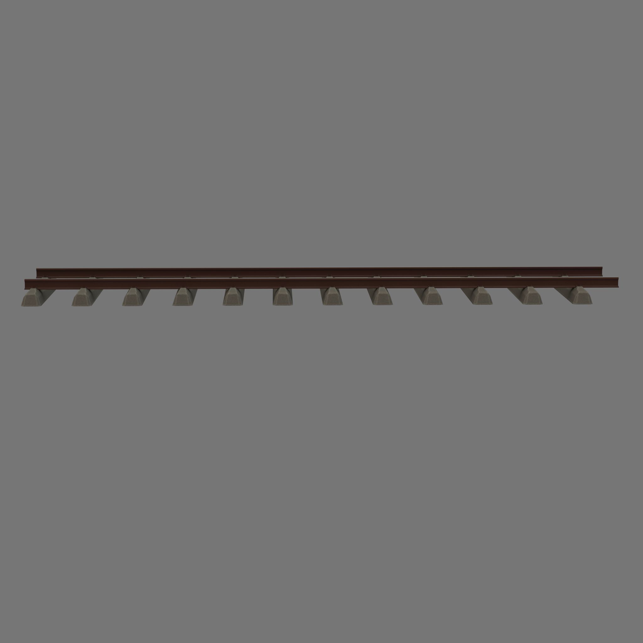 Railroad Parts - Low-Poly and Curve-Based Low-poly 3D model_98