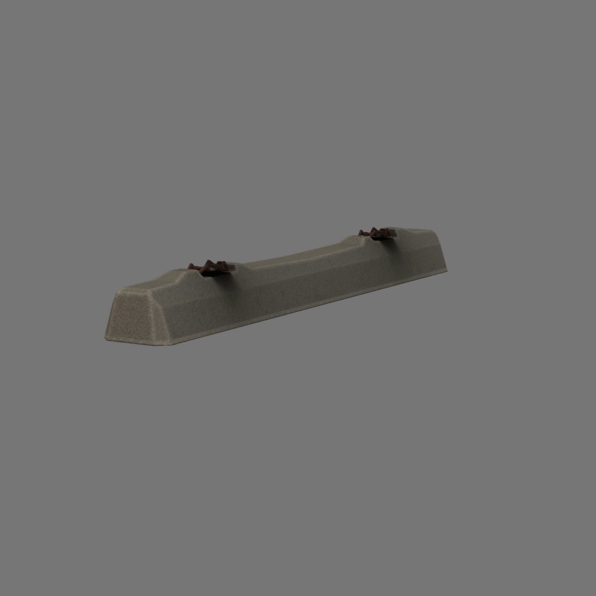 Railroad Parts - Low-Poly and Curve-Based Low-poly 3D model_33