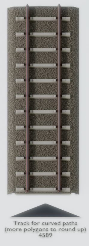 Railroad Parts - Low-Poly and Curve-Based Low-poly 3D model_14