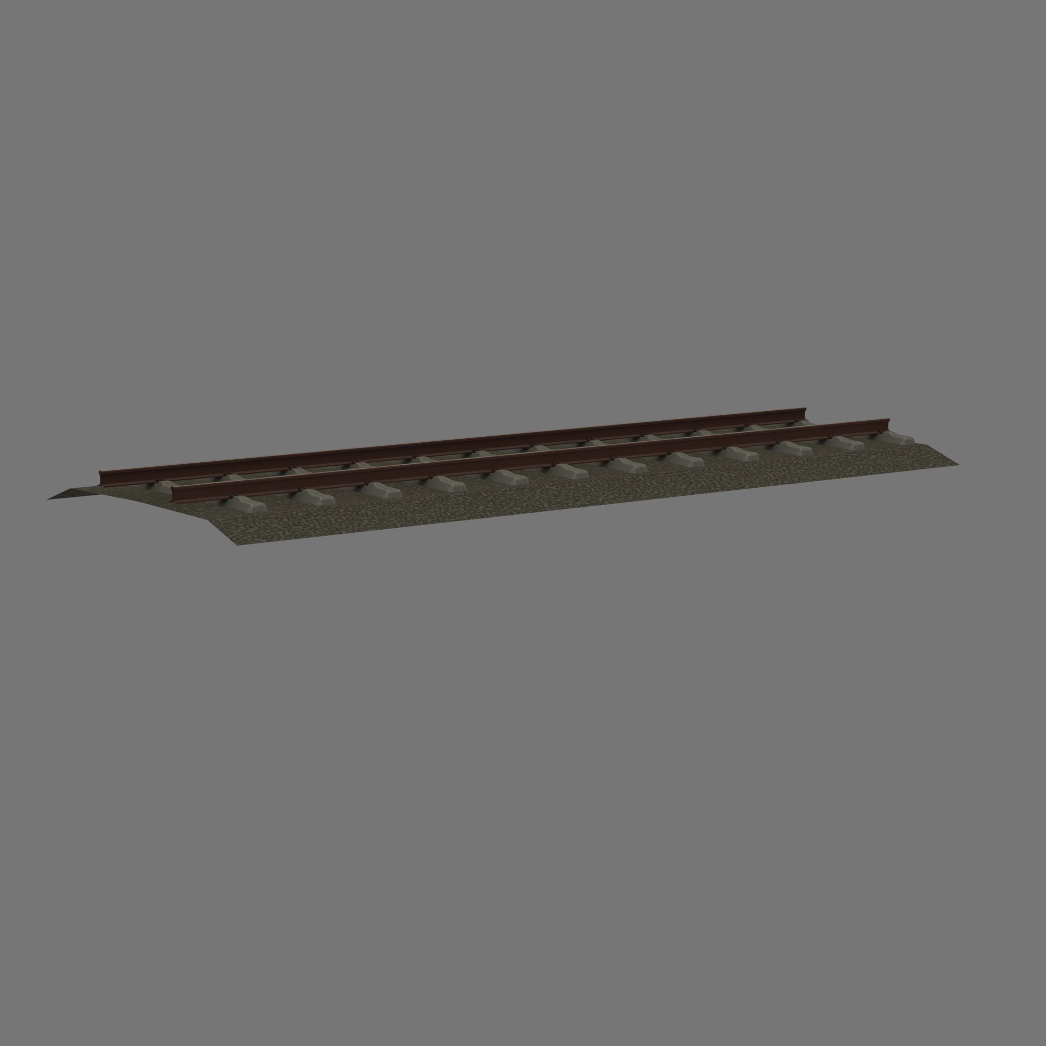 Railroad Parts - Low-Poly and Curve-Based Low-poly 3D model_93