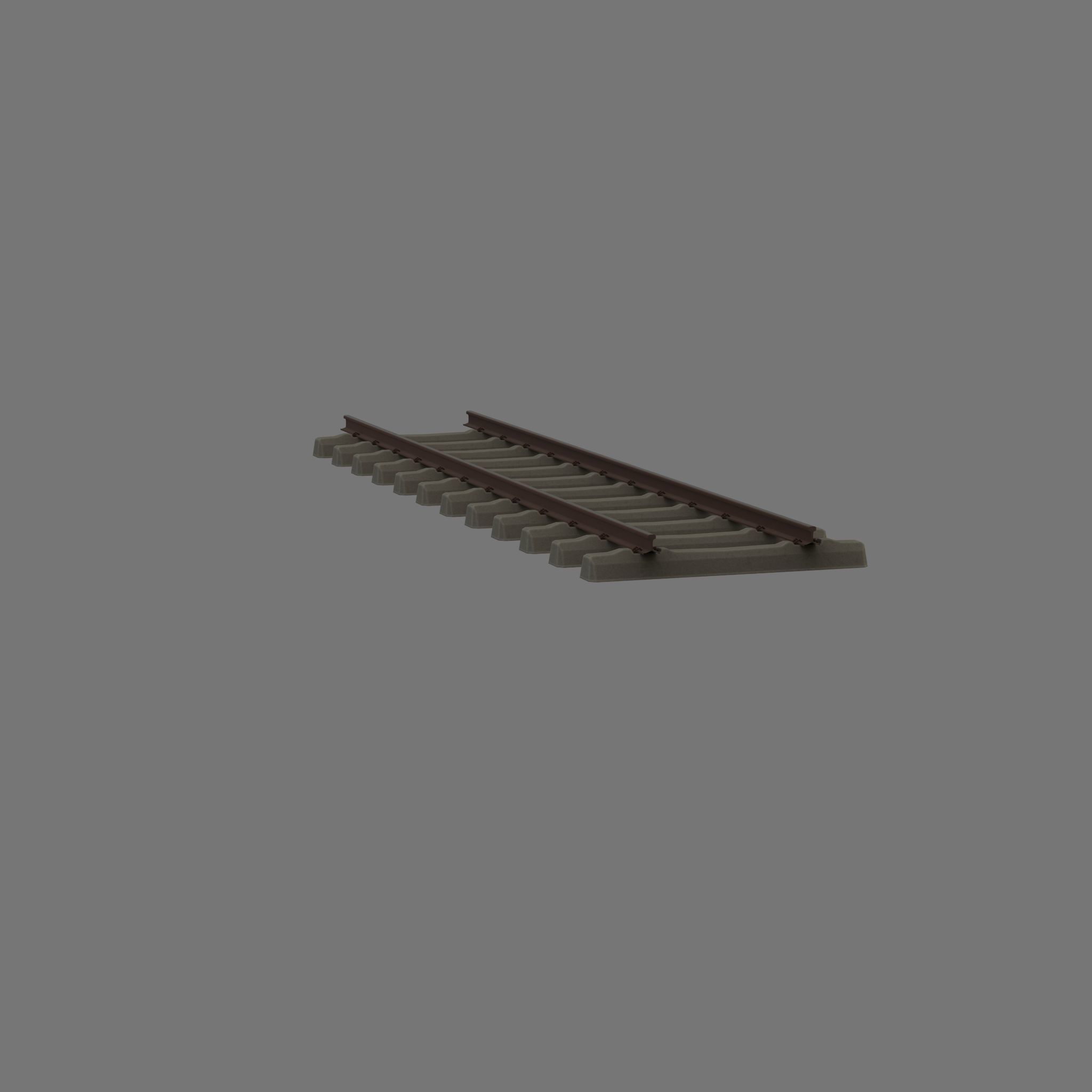 Railroad Parts - Low-Poly and Curve-Based Low-poly 3D model_86