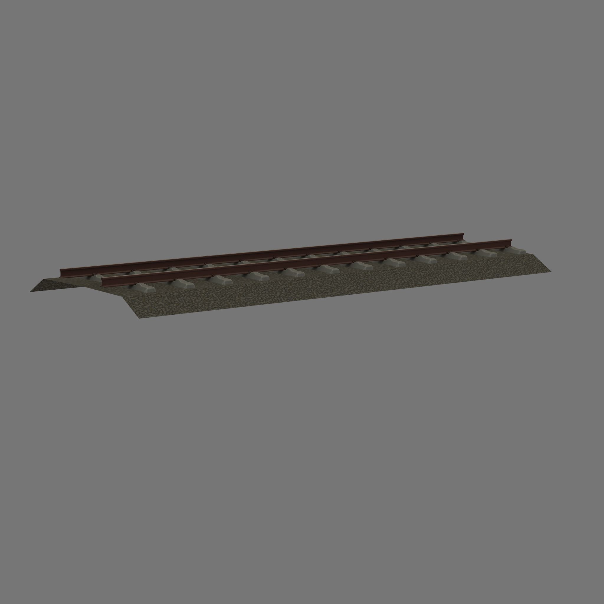 Railroad Parts - Low-Poly and Curve-Based Low-poly 3D model_73