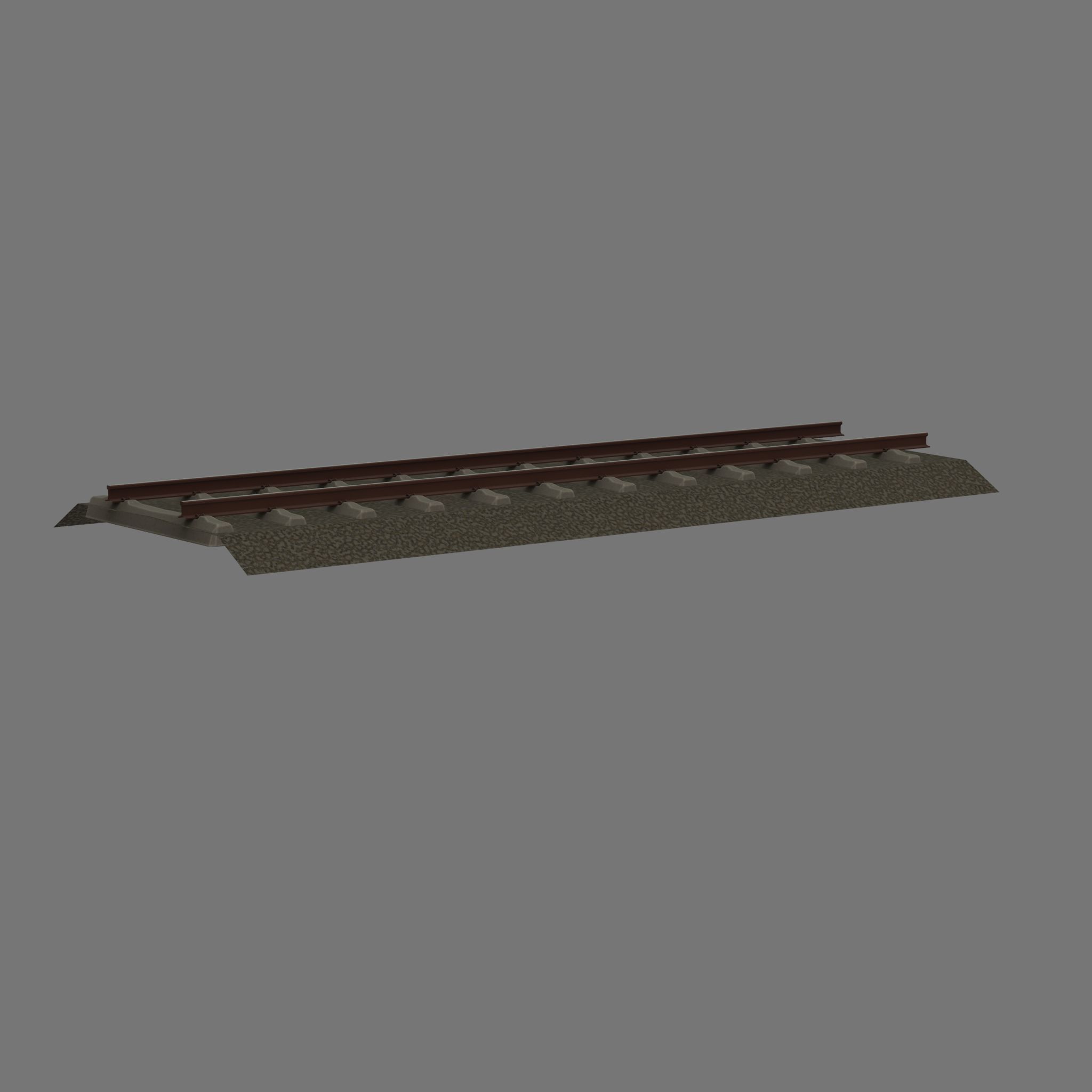 Railroad Parts - Low-Poly and Curve-Based Low-poly 3D model_69