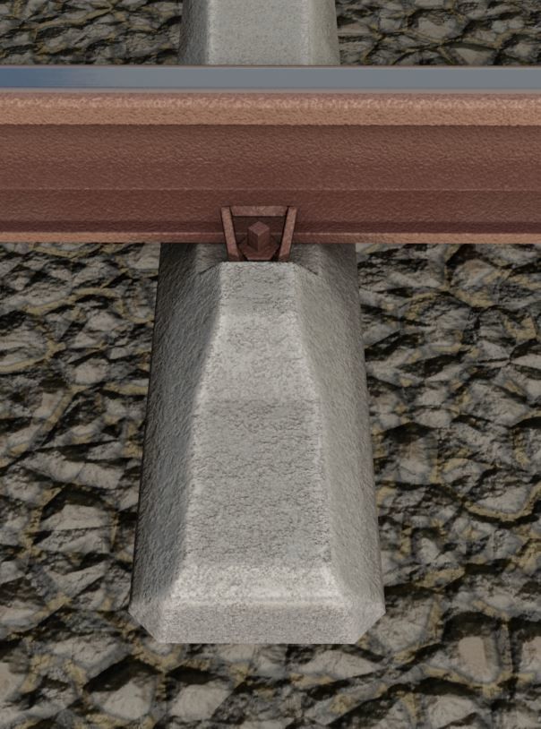 Railroad Parts - Low-Poly and Curve-Based Low-poly 3D model_6